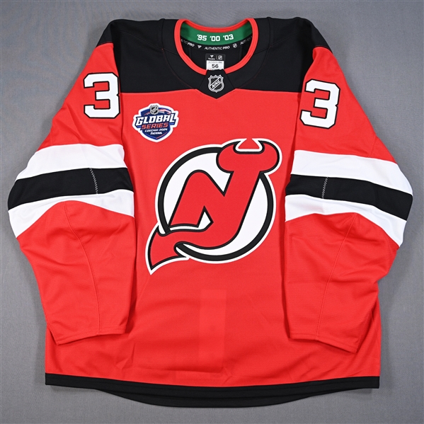 Jakub Zboril - Game-Issued Red Jersey - 2024 Global Series