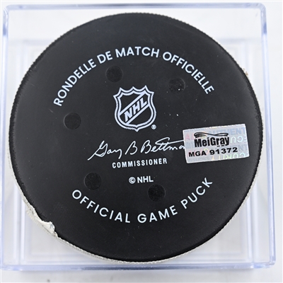 Ben Chiarot - Detroit Red Wings - Goal Puck - December 12, 2024 vs. Philadelphia Flyers (Flyers Logo)