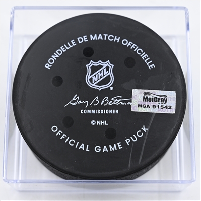 Marco Rossi - Minnesota Wild - Goal Puck - November 29, 2024 vs. Chicago Blackhawks (Wild Logo)