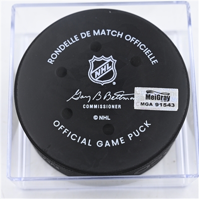 Jared Spurgeon - Minnesota Wild - Goal Puck - November 29, 2024 vs. Chicago Blackhawks (Wild Logo)