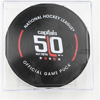 Jason Zucker - Buffalo Sabres - December 14, 2024 vs. Washington Capitals (Capitals' 50th Anniversary Logo)