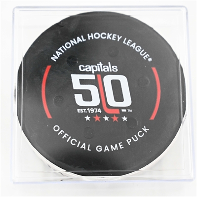 Tom Wilson - Washington Capitals - December 14, 2024 vs. Buffalo Sabres (Capitals' 50th Anniversary Logo)