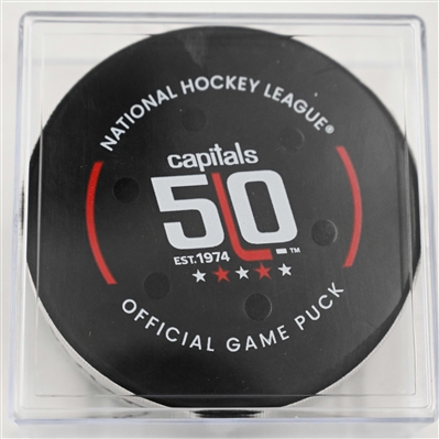 Jakob Chychrun - Washington Capitals - December 14, 2024 vs. Buffalo Sabres (Capitals' 50th Anniversary Logo)
