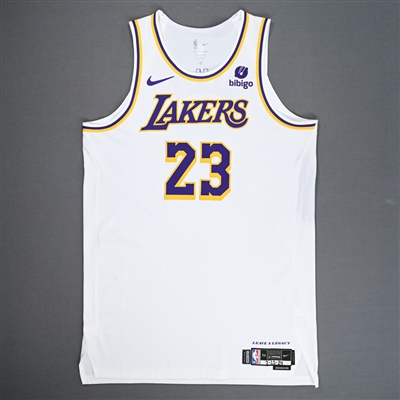 LeBron James - Los Angeles Lakers - Association Edition Jersey - Worn 2/25/2024 (Recorded a Double-Double) - 2023-24 NBA Season