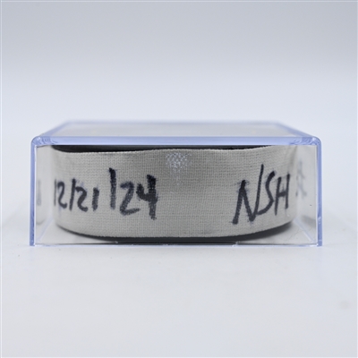 Zachary L'Heureux - Nashville Predators - Goal Puck - December 21, 2024 vs. Los Angeles Kings (Predators Logo)