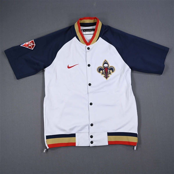 Jose Alvarado - New Orleans Pelicans - Game-Issued City Edition Game Theater Jacket - 2021-22 NBA Season