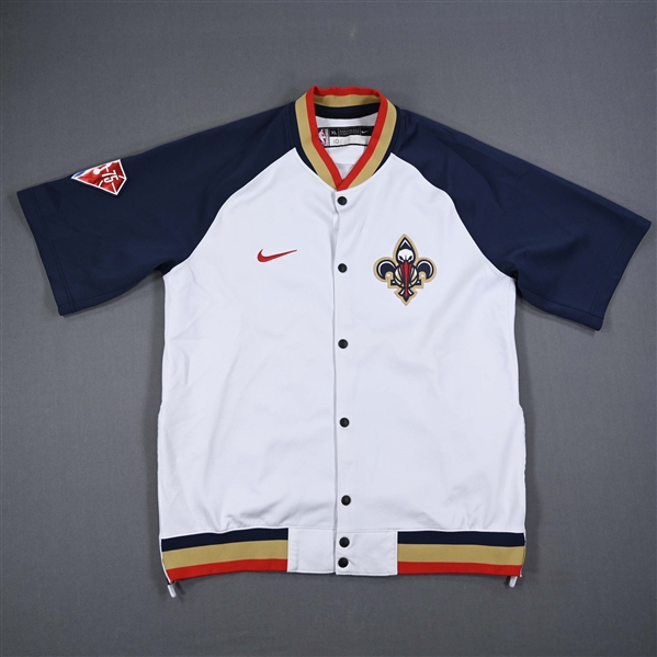 Jaxson Hayes - New Orleans Pelicans - Game-Issued City Edition Game Theater Jacket - 2021-22 NBA Season