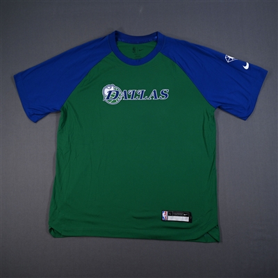 Josh Green - Dallas Mavericks - Game Issued City Edition Short Sleeved Shooting Shirt - 2021-22 NBA Season