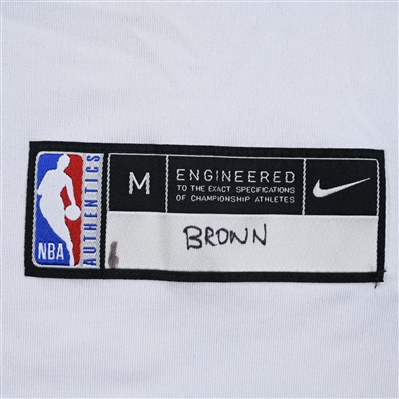  Bruce Brown - Brooklyn Nets - Game-Issued City Edition Short Sleeved Shooting Shirt - 2021-22 NBA Season