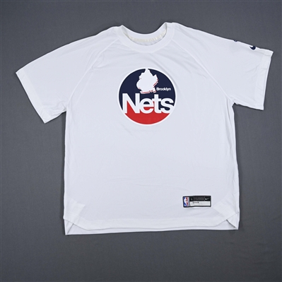  Bruce Brown - Brooklyn Nets - Game-Issued City Edition Short Sleeved Shooting Shirt - 2021-22 NBA Season