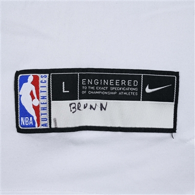  Bruce Brown - Brooklyn Nets - Game-Issued City Edition Short Sleeved Shooting Shirt - 2021-22 NBA Season