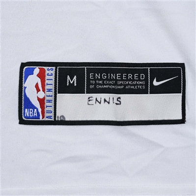  James Ennis - Brooklyn Nets - Game-Issued City Edition Short Sleeved Shooting Shirt - 2021-22 NBA Season