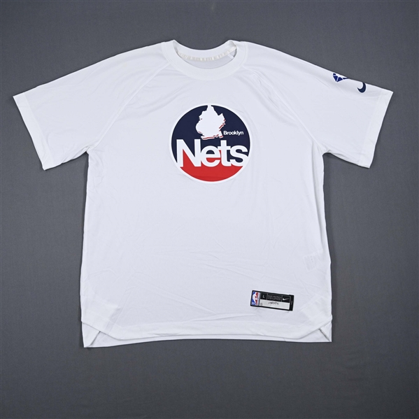  James Harden - Brooklyn Nets - Game-Issued City Edition Short Sleeved Shooting Shirt - 2021-22 NBA Season