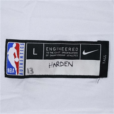  James Harden - Brooklyn Nets - Game-Issued City Edition Short Sleeved Shooting Shirt - 2021-22 NBA Season