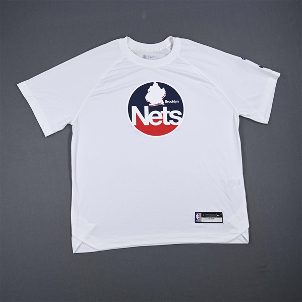  Shaquille Harrison - Brooklyn Nets - Game-Issued City Edition Short Sleeved Shooting Shirt - 2021-22 NBA Season