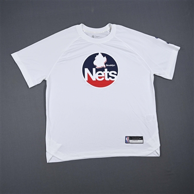  Shaquille Harrison - Brooklyn Nets - Game-Issued City Edition Short Sleeved Shooting Shirt - 2021-22 NBA Season