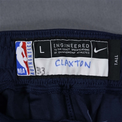  Nic Claxton - Brooklyn Nets - Game-Issued City Edition Pants - 2021-22 NBA Season