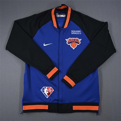 Alec Burks - New York Knicks - Game-Issued City Edition Jacket - 2021-22 NBA Season