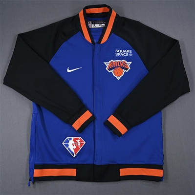 Evan Fournier - New York Knicks - Game-Issued City Edition Jacket - 2021-22 NBA Season