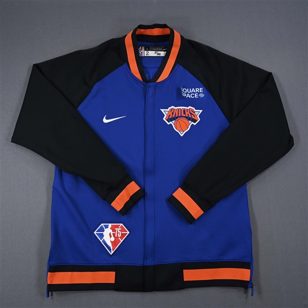 Miles McBride - New York Knicks - Game-Issued City Edition Jacket - 2021-22 NBA Season