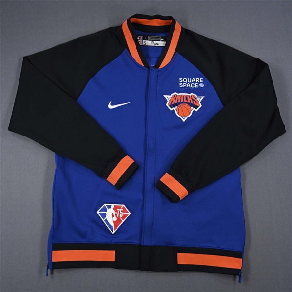 Immanuel Quickley - New York Knicks - Game-Issued City Edition Jacket - 2021-22 NBA Season