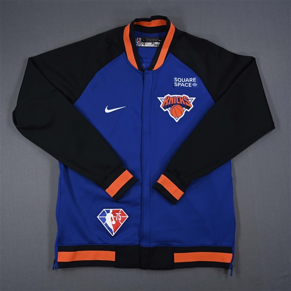 RJ Barrett - New York Knicks - Game-Issued City Edition Jacket - 2021-22 NBA Season