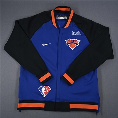 Cam Reddish - New York Knicks - Game-Issued City Edition Jacket - 2021-22 NBA Season