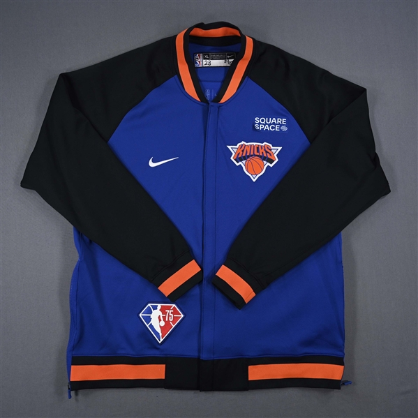 Mitchell Robinson - New York Knicks - Game-Issued City Edition Jacket - 2021-22 NBA Season