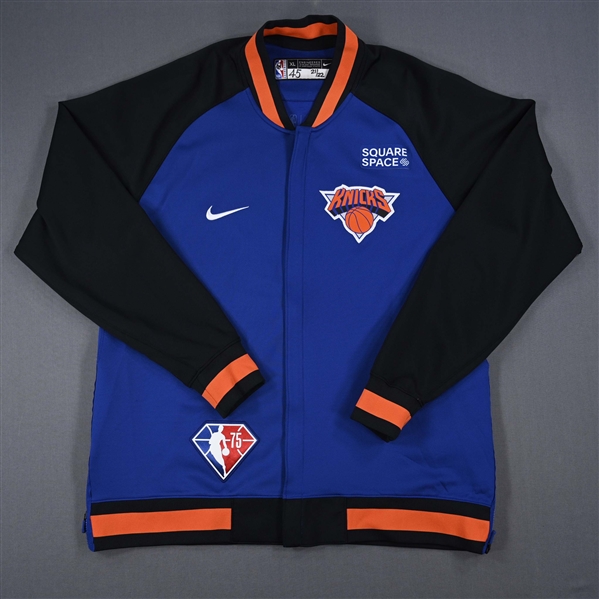 Jericho Sims - New York Knicks - Game-Issued City Edition Jacket - 2021-22 NBA Season