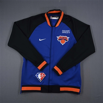 Obi Toppin - New York Knicks - Game-Issued City Edition Jacket - 2021-22 NBA Season