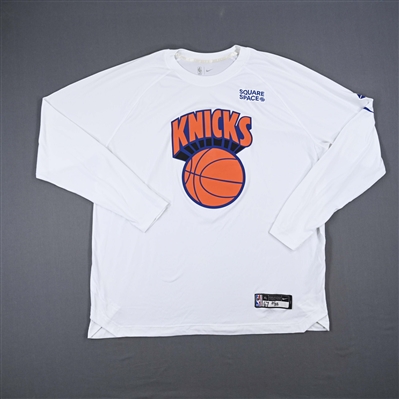 Taj Gibson - New York Knicks - Game-Issued City Edition Long Sleeved Shooting Shirt - 2021-22 NBA Season