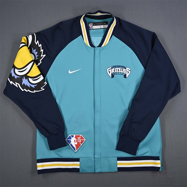 Santi Aldama - Memphis Grizzlies - Game-Issued City Edition Jacket - 2021-22 NBA Season