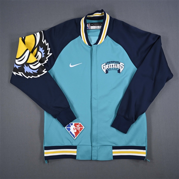 Tyus Jones - Memphis Grizzlies - Game-Issued City Edition Jacket - 2021-22 NBA Season