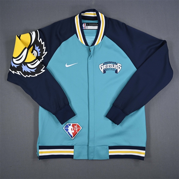 Tyrell Terry - Memphis Grizzlies - Game-Issued City Edition Jacket - 2021-22 NBA Season