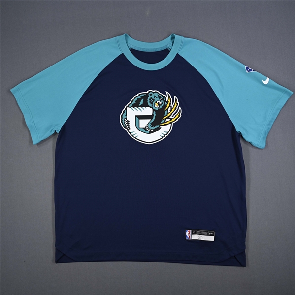 Desmond Bane - Memphis Grizzlies - Game-Issued City Edition Short Sleeved Shooting Shirt - 2021-22 NBA Season