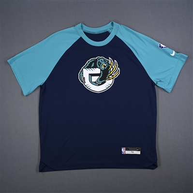 John Konchar - Memphis Grizzlies - Game-Issued City Edition Short Sleeved Shooting Shirt - 2021-22 NBA Season