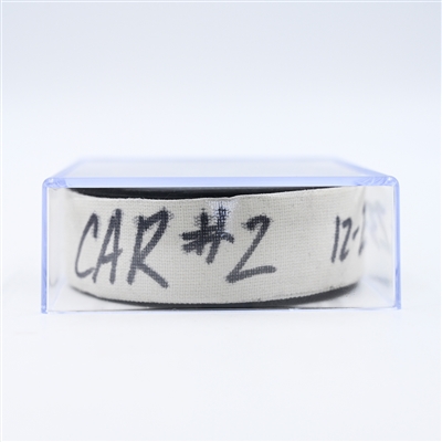 Sebastian Aho - Carolina Hurricanes - Goal Puck - December 23, 2024 vs. Nashville Predators (Predators Logo)