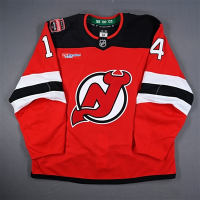 Nathan Bastian - Game-Worn Red w/ Jacques Lemaire Ring of Honor Patch Jersey - Jan. 22, 2025