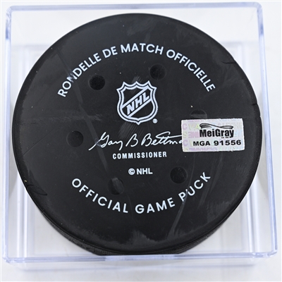Matt Boldy - Minnesota Wild - Goal Puck - December 14, 2024 vs. Philadelphia Flyers (Wild Logo)