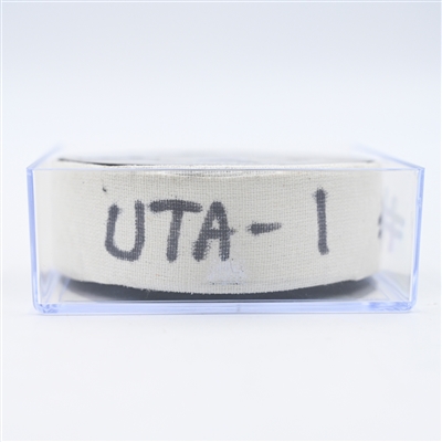 Michael Carcone - Utah Hockey Club - Goal Puck - December 8, 2024 vs. Philadelphia Flyers (Flyers Logo)