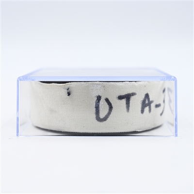 Logan Cooley - Utah Hockey Club - Goal Puck - December 8, 2024 vs. Philadelphia Flyers (Flyers Logo)