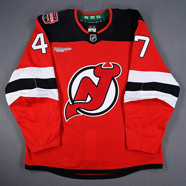 Paul Cotter - Game-Worn Red w/ Jacques Lemaire Ring of Honor Patch Jersey - Jan. 22, 2025