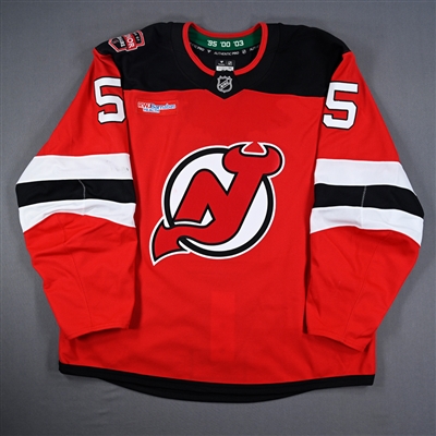 Brenden Dillon - Game-Worn Red w/ Jacques Lemaire Ring of Honor Patch Jersey - Jan. 22, 2025