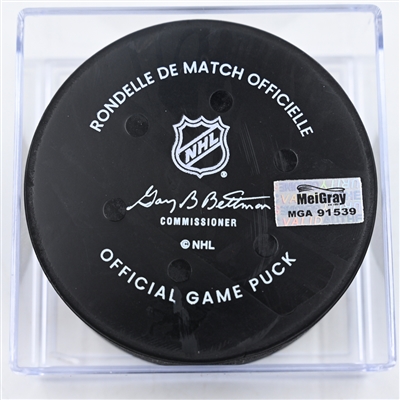 Ryan Donato - Chicago Blackhawks - Goal Puck - November 29, 2024 vs. Minnesota Wild (Wild Logo)