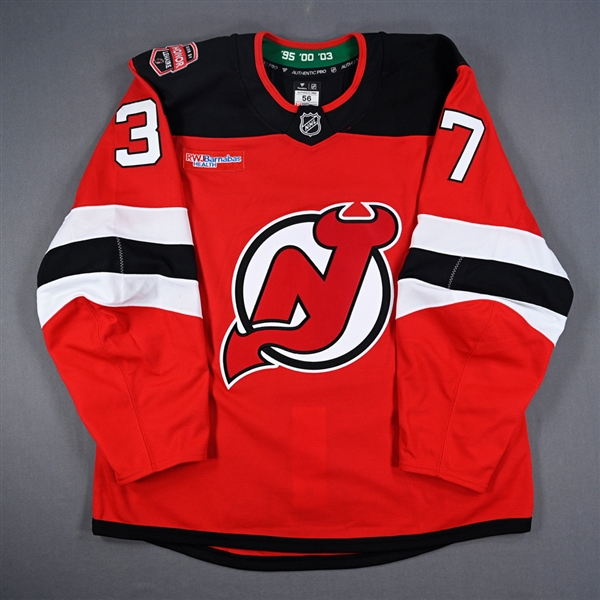 Justin Dowling - Game-Worn Red w/ Jacques Lemaire Ring of Honor Patch Jersey - Jan. 22, 2025