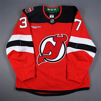 Justin Dowling - Game-Worn Red w/ Jacques Lemaire Ring of Honor Patch Jersey - Jan. 22, 2025