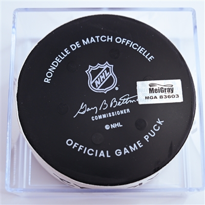 Kevin Fiala - Los Angeles Kings - Goal Puck - December 22, 2024 vs. Washington Capitals (Capitals' 50th Anniversary Logo)