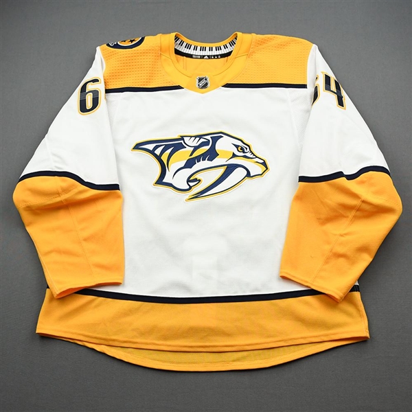 Mikael Granlund - Nashville Predators - Game-Worn White Set 3 / Qualifiers Jersey - 2019-20 NHL Season