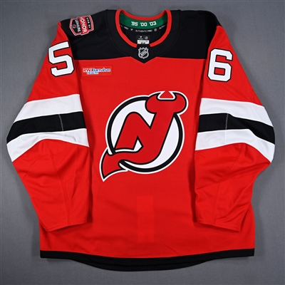 Erik Haula - Game-Issued Red w/ Jacques Lemaire Ring of Honor Patch Jersey