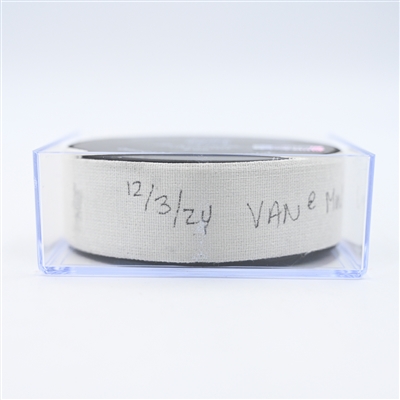 Quinn Hughes - Vancouver Canucks - Goal Puck - December 3, 2024 vs. Minnesota Wild (Wild Logo)